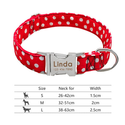 Nylon Dog Collar Personalized