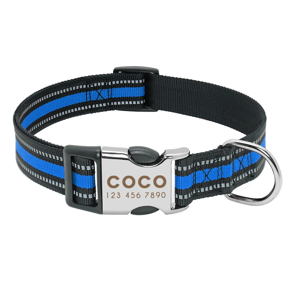 Nylon Dog Collar Personalized