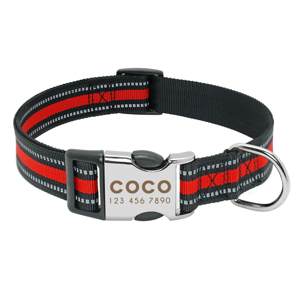 Nylon Dog Collar Personalized
